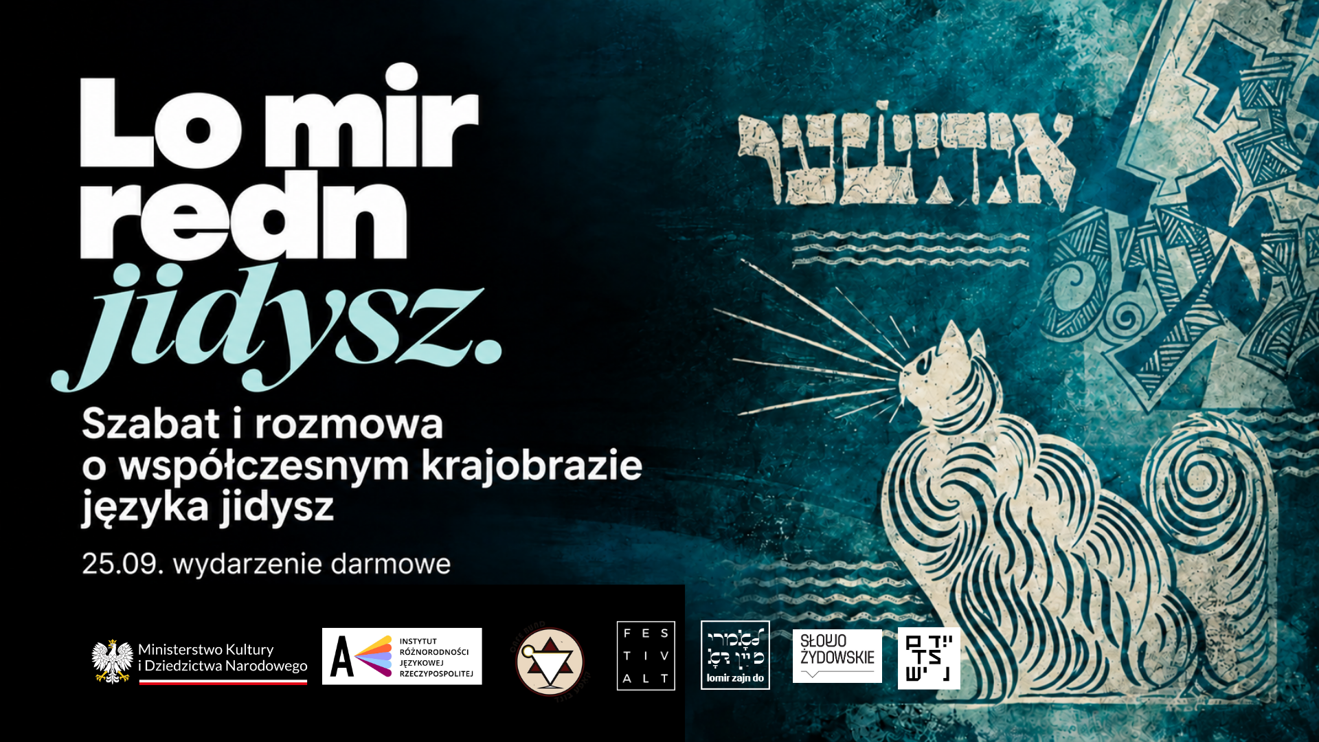 Grafika do wydarzenia kolacji szabatowe 25 września.